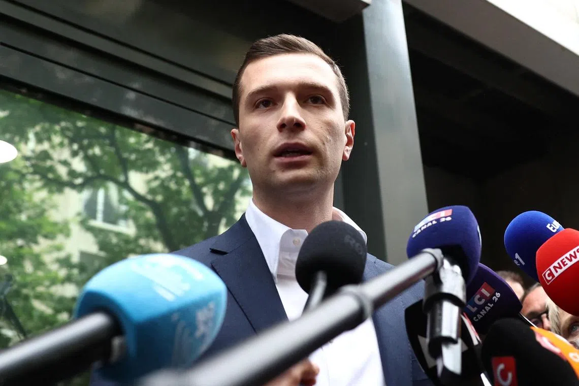 Mr Bardella, the president of the National Rally, was instrumental in its record score in the vote, making the party appear more mainstream. 