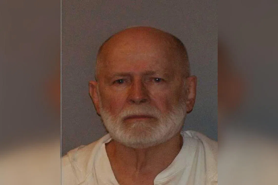 Former mob boss and fugitive James 'Whitey' Bulger is seen in a booking mug photo. 