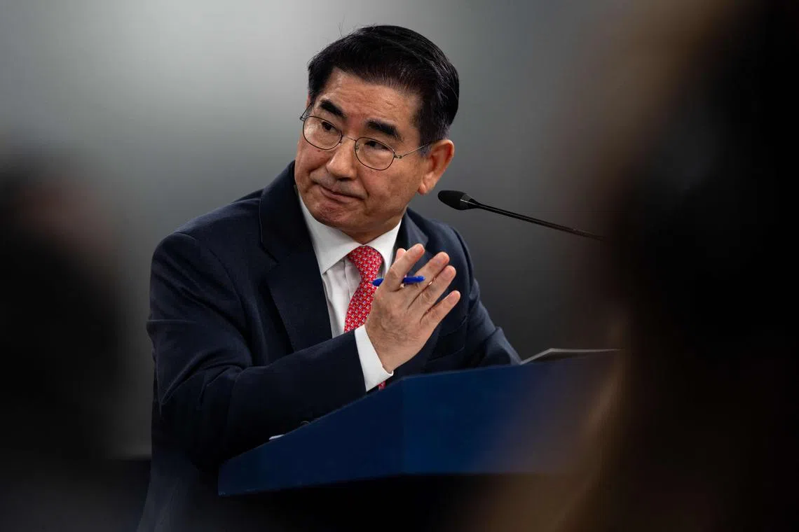 South Korean Defence Minister Kim Yong-hyun said he suggested the implementation of martial law to President Yoon.