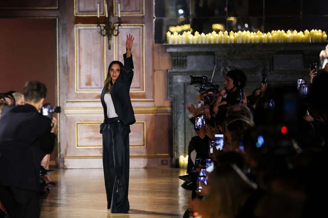 Victoria Beckham’s fashion creations are known for their minimalist and quiet luxury style.