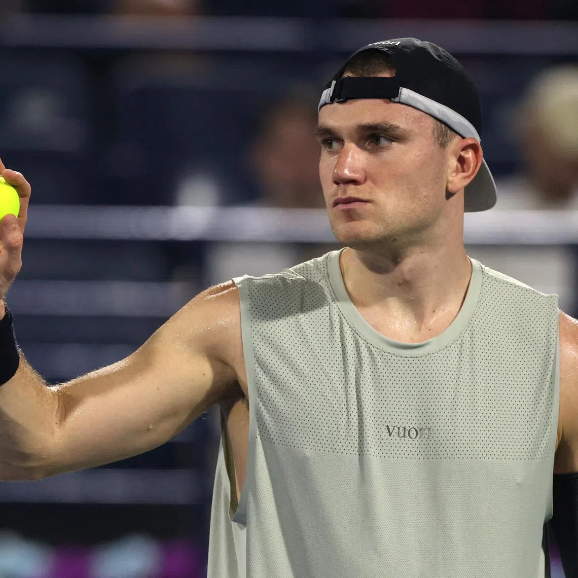 Tennis - ATP 500 - Dubai Championships - Dubai Tennis Stadium, Dubai, United Arab Emirates - February 25, 2026 Britain's Jack Draper during his round of 16 match. REUTERS/Raghed Waked/File Photo