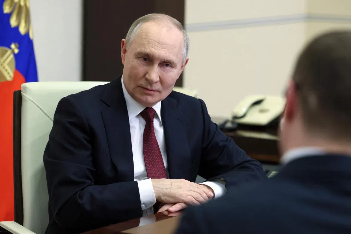 President Vladimir Putin told state TV on Feb 24 that Russia was open to joint projects with American partners.