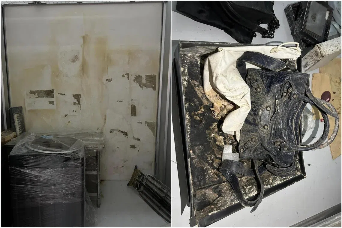 Prized possessions worth $16,000 were damaged when Ms Ong Yu Tong retrieved them from the Lock+Store storage unit in Ang Mo Kio.
