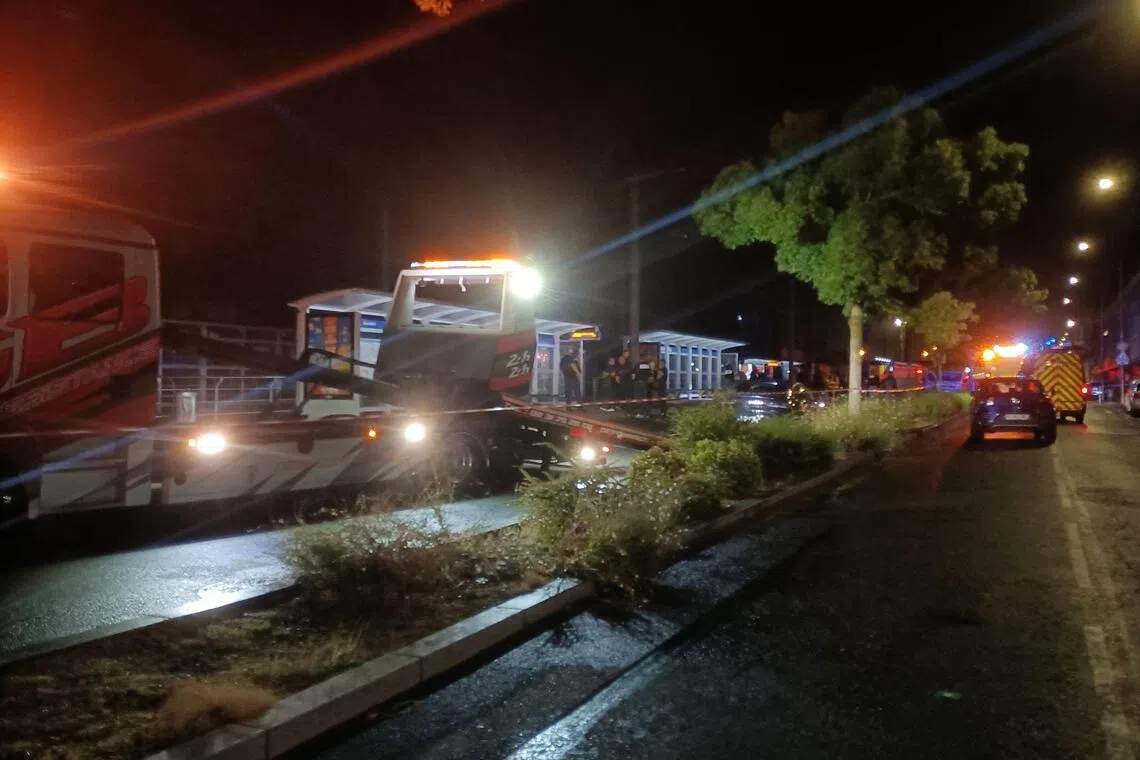 The suspect, a 26-year-old man born in Russia, fled the scene but was later apprehended about 20km away from the scene.