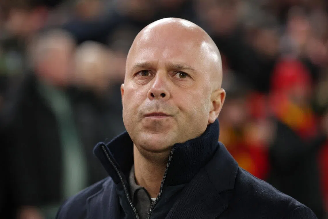 Soccer Football - UEFA Champions League - Liverpool v Qarabag - Anfield, Liverpool, Britain - January 28, 2026 Liverpool manager Arne Slot before the match REUTERS/Phil Noble