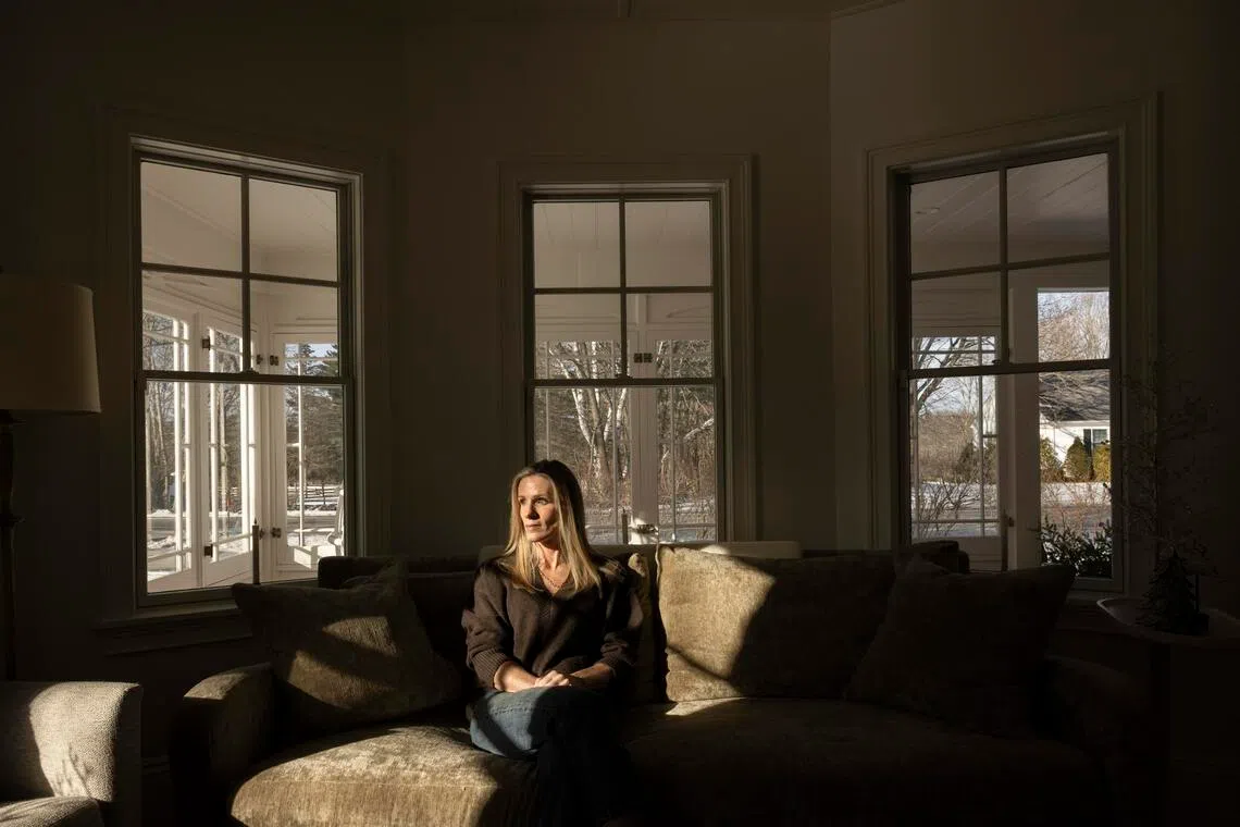 **EDS: RETRANSMISSION TO REMOVE DATELINE** Kristin Cabot at her home in New Hampshire, Dec. 12, 2025. Cabot wanted to tell her side of the story, and her children, her mother and her closest friends stood behind her. (Greta Rybus/The New York Times)