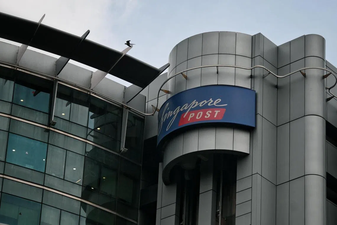 SingPost said revenue growth in Australia and Singapore helped to offset declines in its international cross-border business.