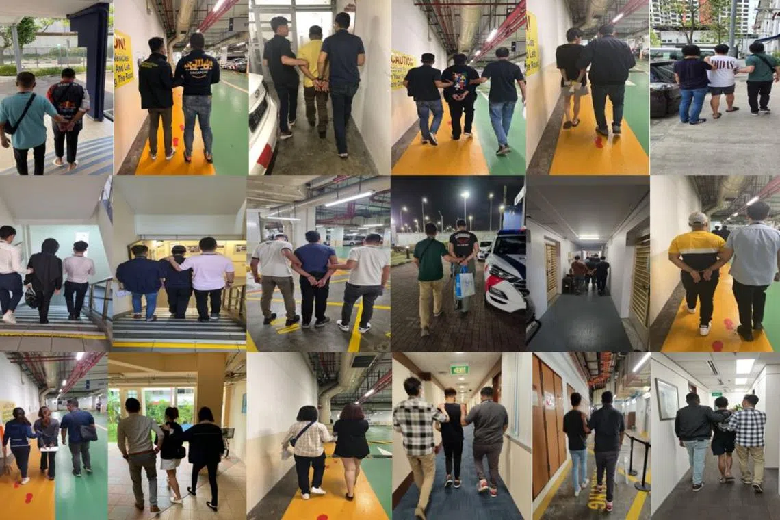 A total of 500 scammers and money mules have been hauled up for investigations after an islandwide enforcement operation.