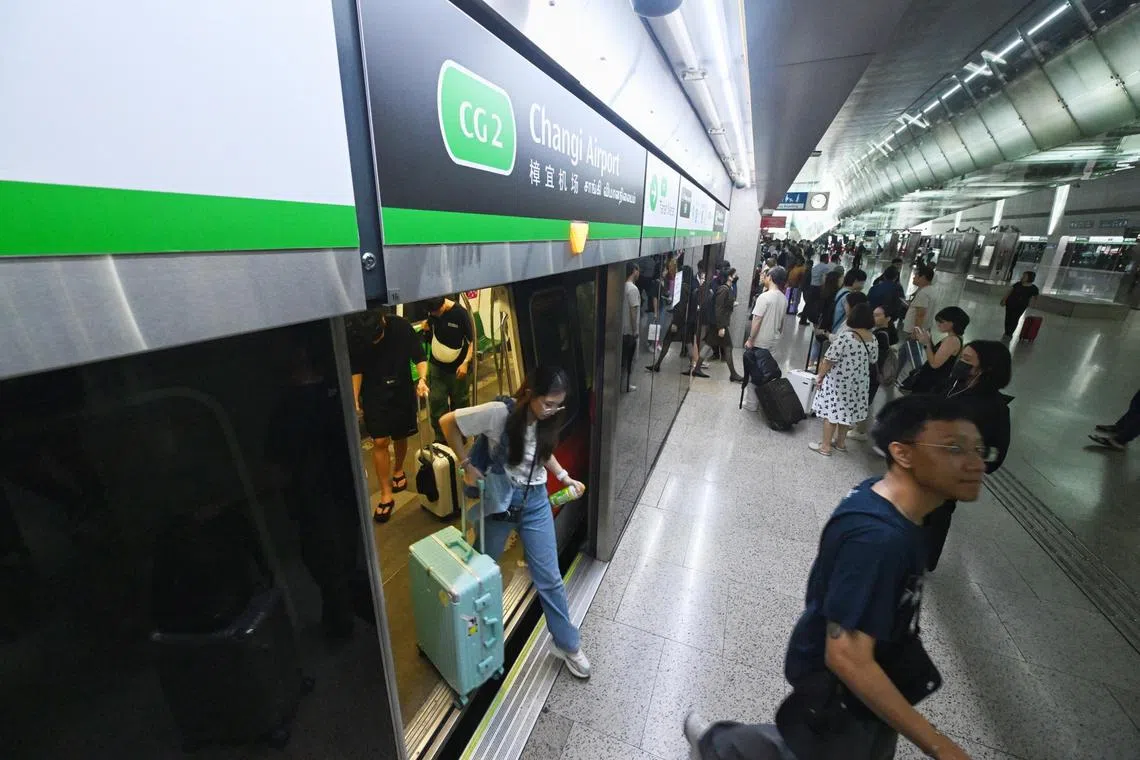 Generics of Changi Airport MRT station on Apr 30. 

ST PHOTO: AZMI ATHNI