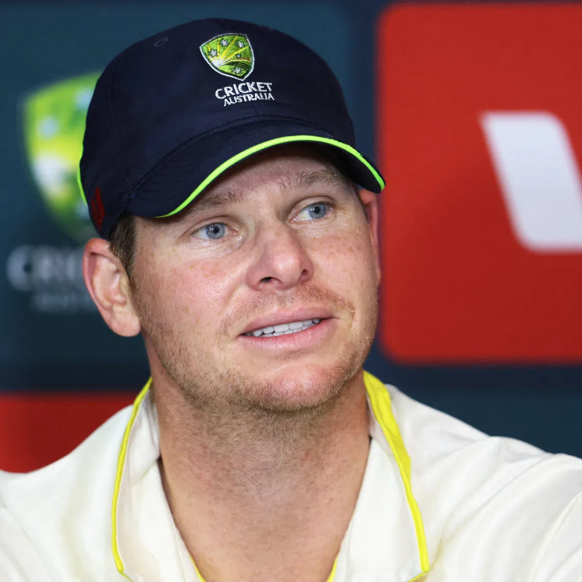 Cricket - The Ashes - Australia v England - Second Test - The Gabba, Brisbane, Australia - December 7, 2025 Australia's Steve Smith during the post match press conference REUTERS/Hollie Adams