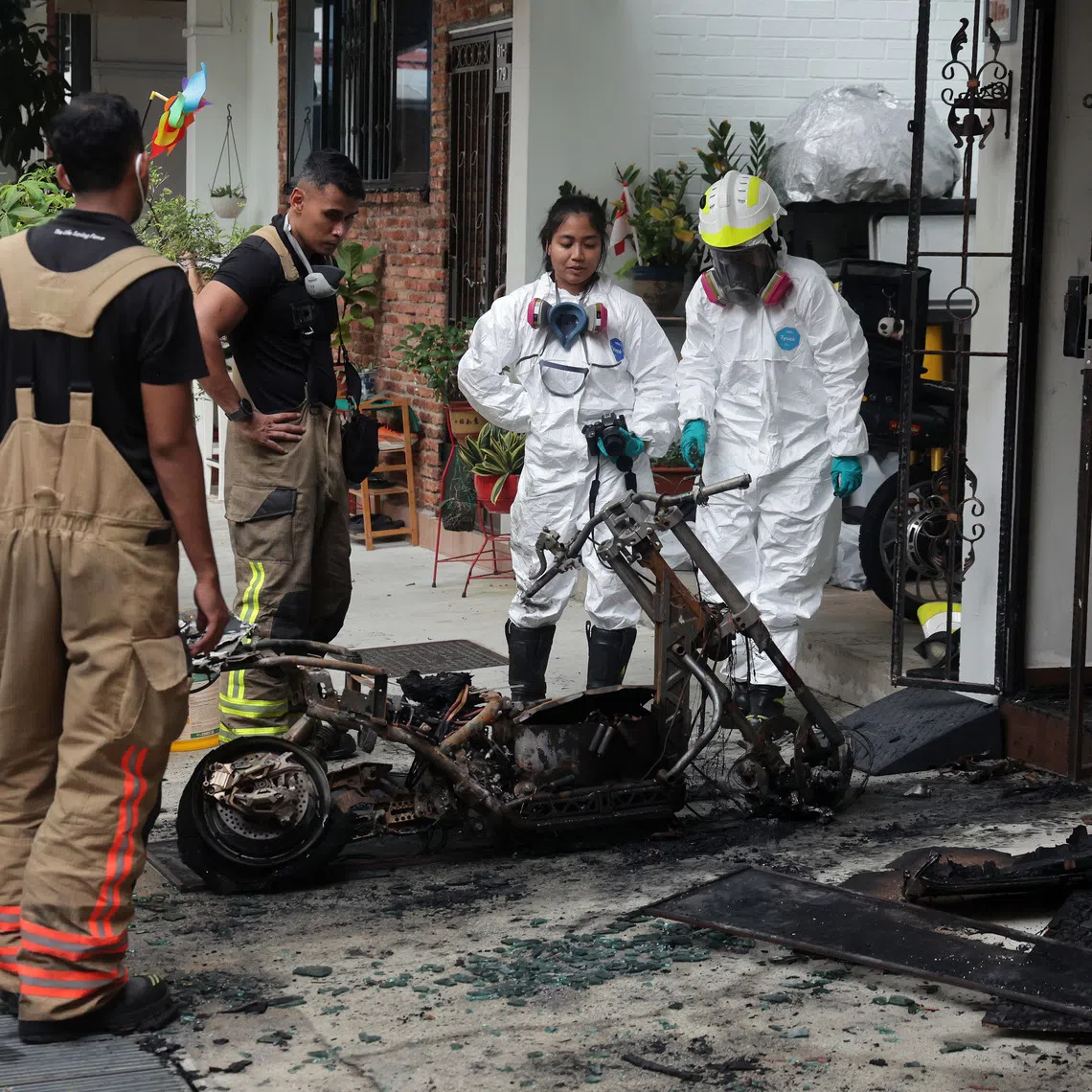 Preliminary investigations indicate that the fire had likely originated from a PMD in the living room.