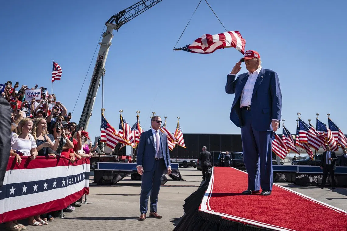 Former President Donald Trump did, however, say he hoped to be “successful” at the ballot box on voting day on Nov 5.