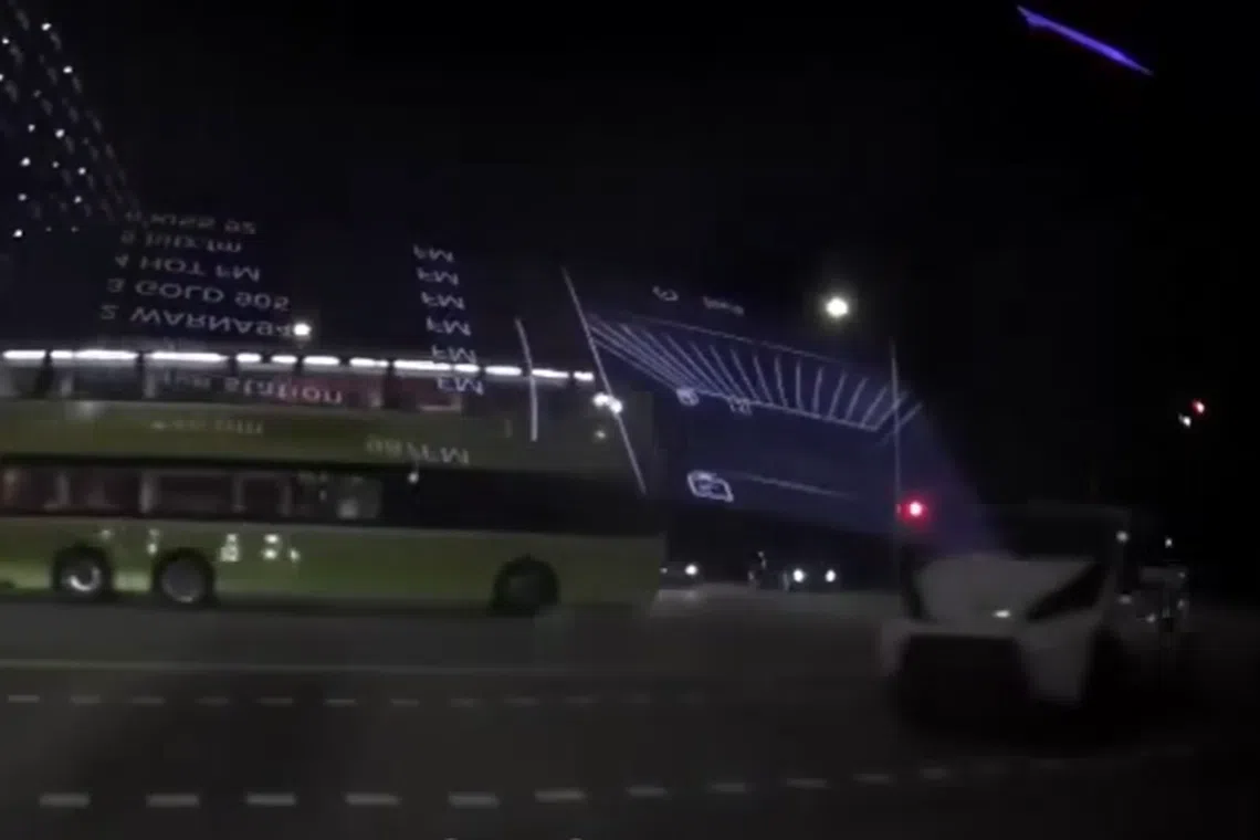 The accident happened at the junction of Pasir Ris Drive 3 and Elias Road on Saturday night.