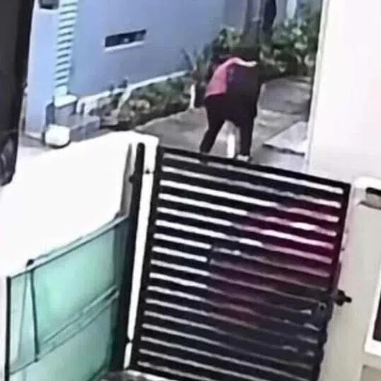 The man was seen attacking the woman in a viral clip circulated online.