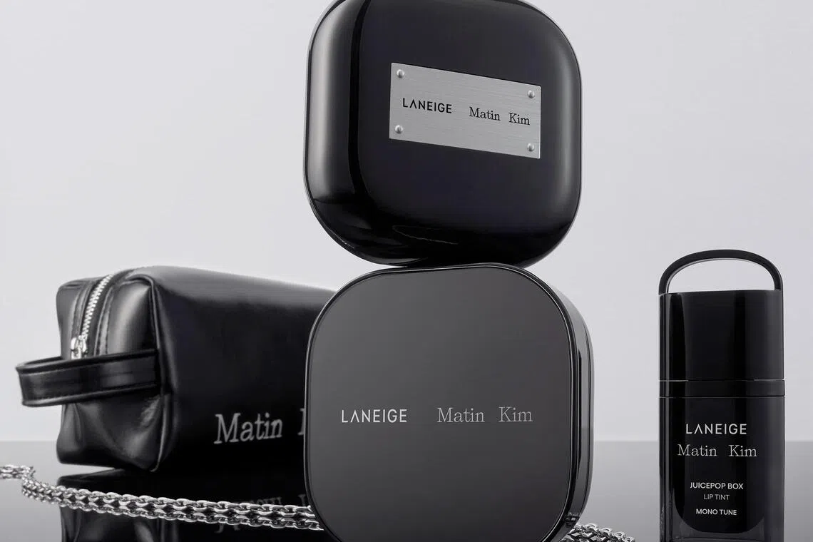 abstyle10 - MATIN KIM collection featuring NEO Cushion Mewy ($73) and JuicePop Box Lip Tint Mono Tune ($39).
Credit: LANEIGE