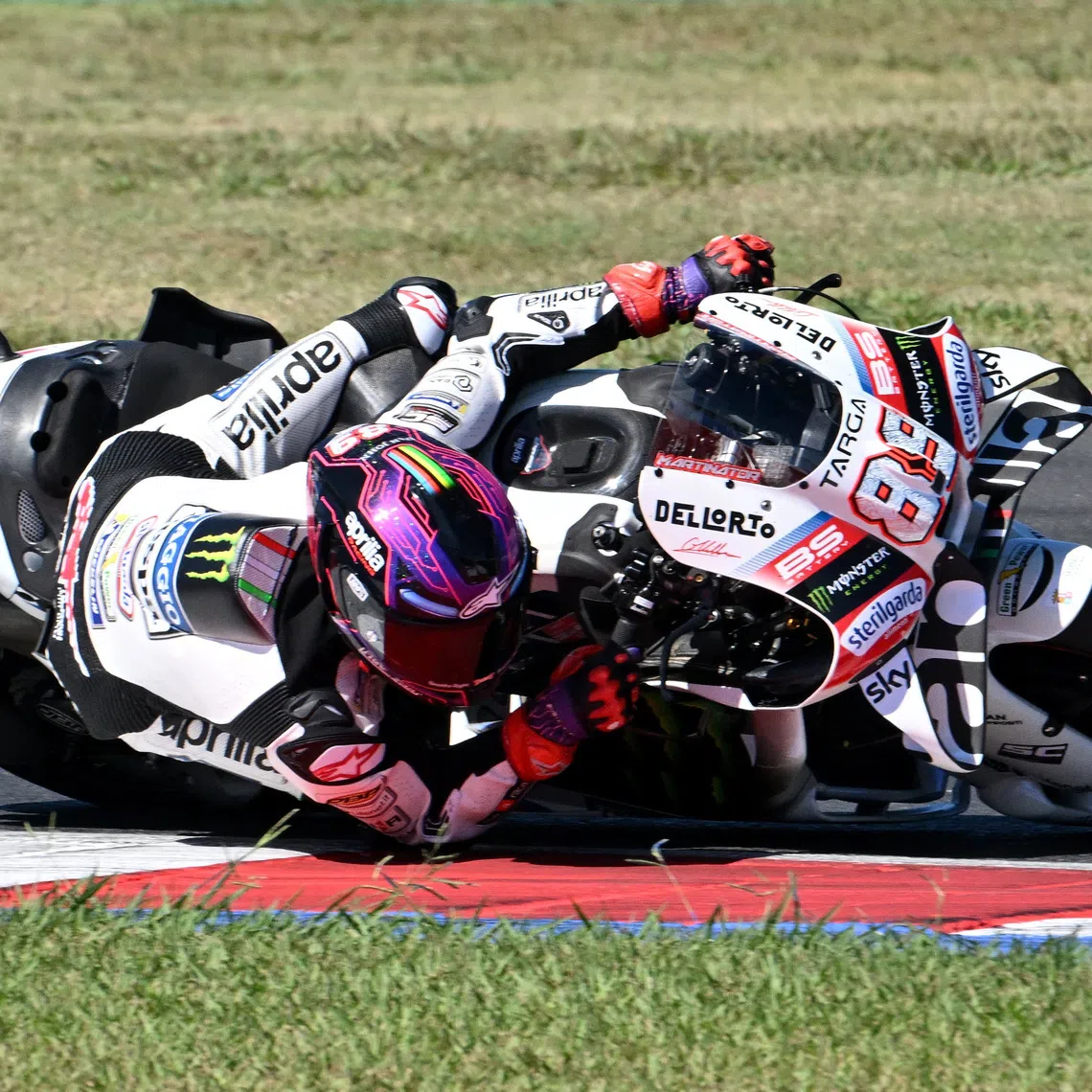 MotoGP - San Marino Grand Prix - Misano World Circuit Marco Simoncelli, Misano, Italy - September 13, 2026 Aprilia Racing's Jorge Martin in action during the MotoGP race REUTERS/Jennifer Lorenzini