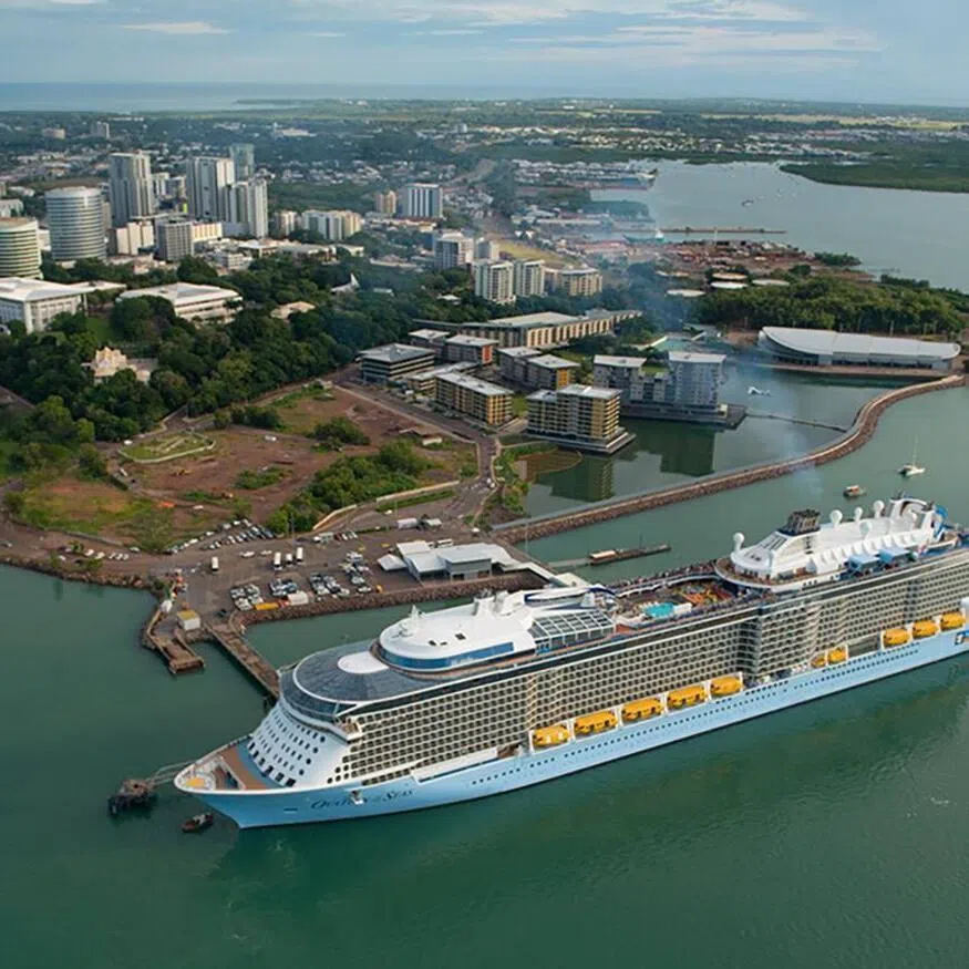 The Port of Darwin is leased by Chinese flrm Landbridge. The Australian government wants to end the lease early, a decision that has angered the Chinese government.