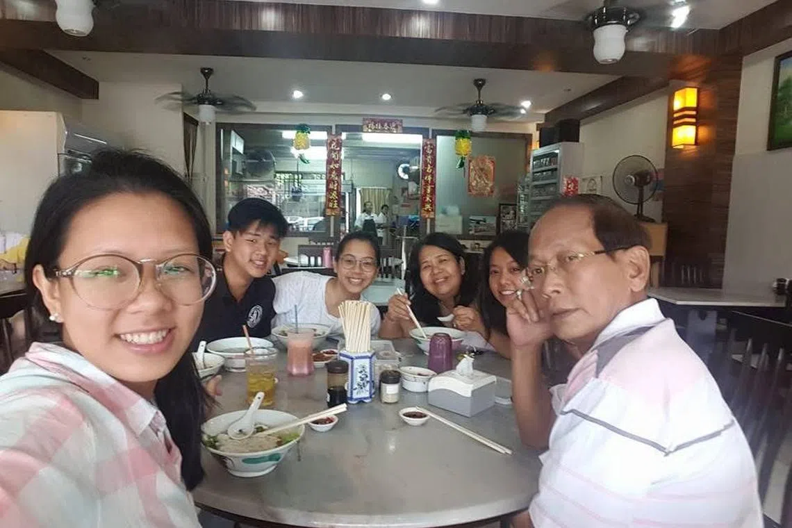 Seow enjoys family time, and their favourite breakfast spot is Ah Hua's Kway Teow Soup in JB. 