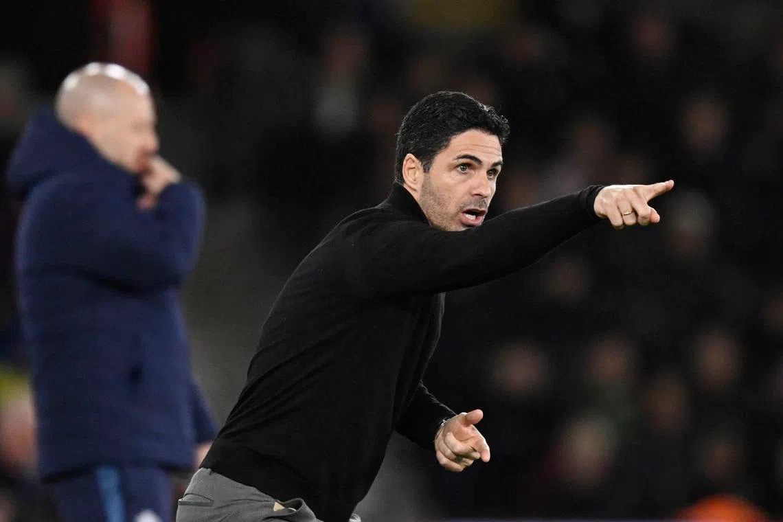 Soccer Football - FA Cup - Quarter Final - Southampton v Arsenal - St Mary's Stadium, Southampton, Britain - April 4, 2026 Arsenal manager Mikel Arteta reacts REUTERS/Tony O Brien/File Photo