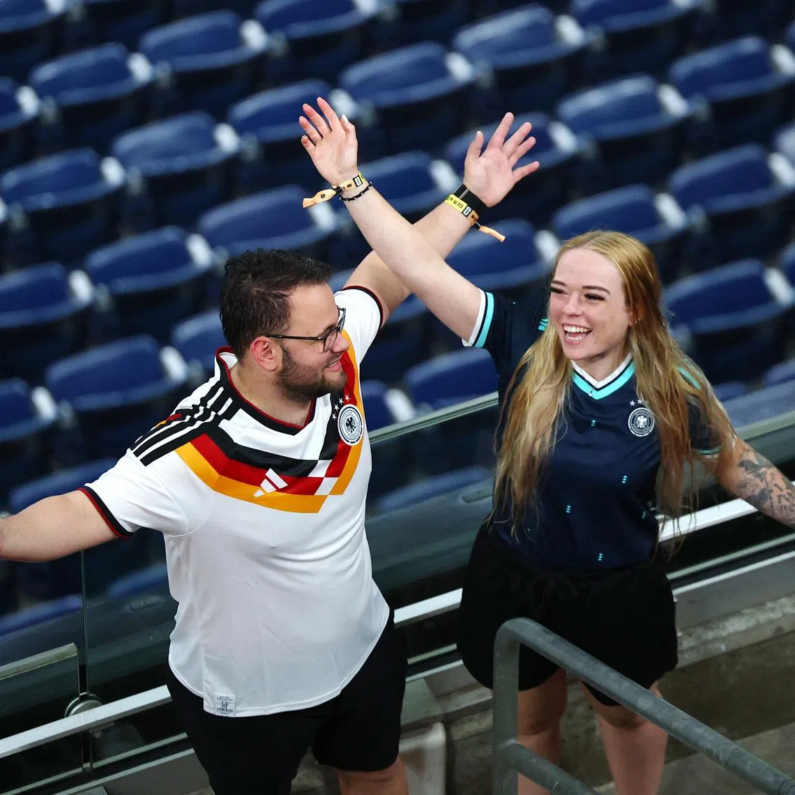 Soccer Football - FIFA World Cup 2026 - Group E - Germany v Curacao - Houston Stadium, Houston, Texas, U.S. - June 14, 2026 Germany fans inside the stadium before the match REUTERS/Pedro Nunes
