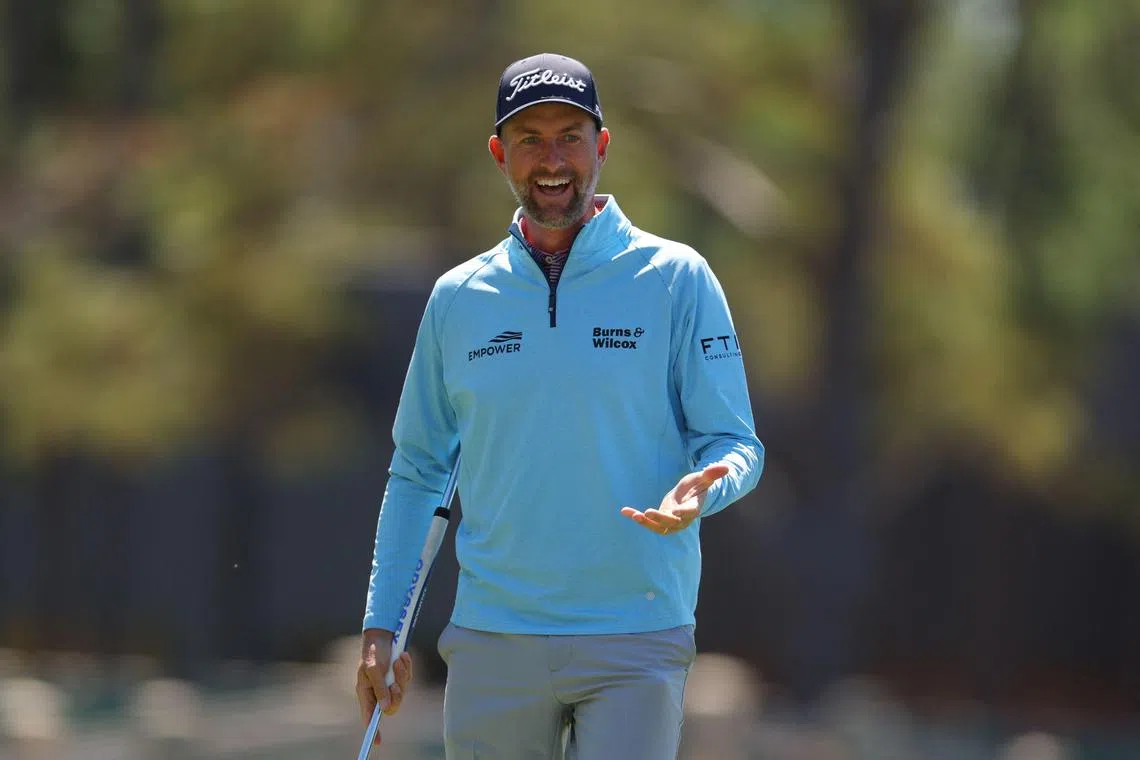 Webb Simpson during the second round of the Valspar Championship 2025.