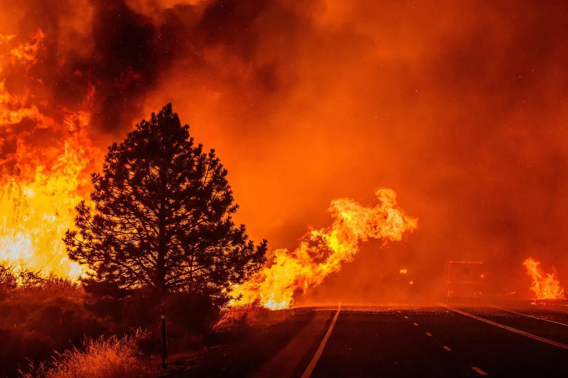The fire, which prompted orders for more than 4,000 people to flee their homes, was burning through a largely rural, mountainous area near the city of Chico, some 145km north of state capital Sacramento.
