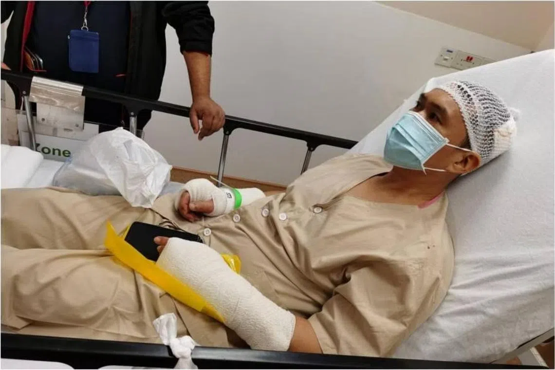 Mr Punnataro Wee received 75 days of hospitalisation leave after the attack.