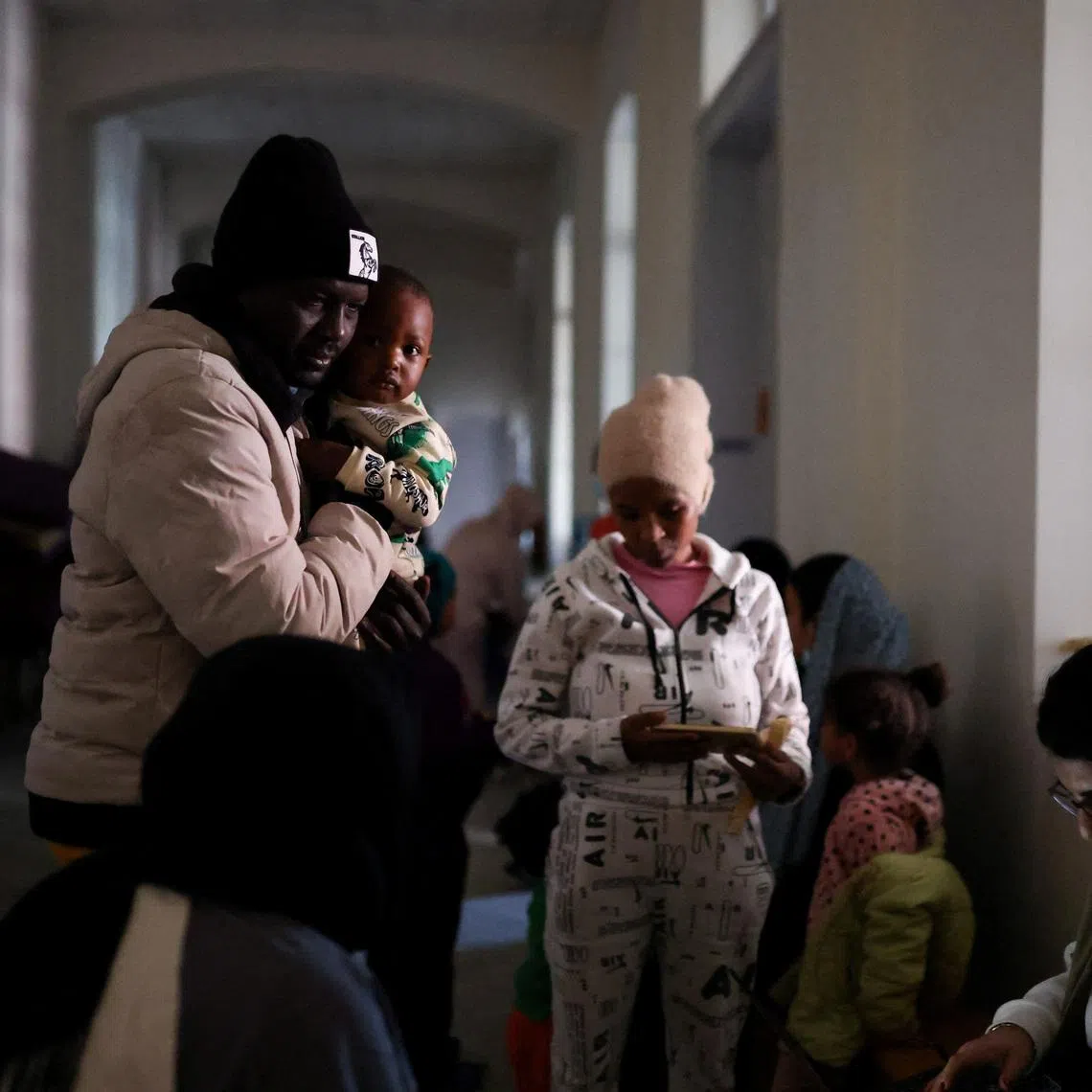 Refugees and displaced migrant workers shelter in St. Joseph Church, following an escalation between Hezbollah and Israel amid the U.S.-Israeli conflict with Iran, in Beirut, Lebanon, March 6, 2026. REUTERS/Claudia Greco