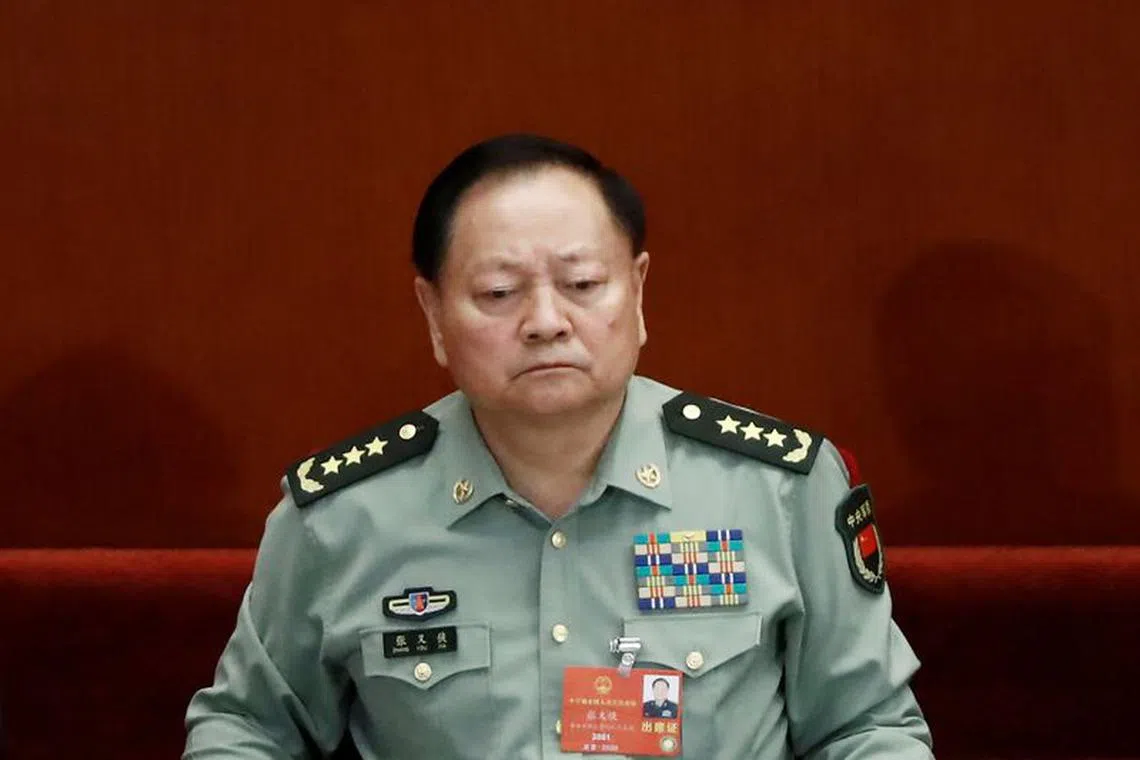 FILE PHOTO: Zhang Youxia, vice chairman of the Central Military Commission, attends the second plenary session of the National People's Congress (NPC) at the Great Hall of the People in Beijing, China May 25, 2020. REUTERS/Thomas Peter/File Photo