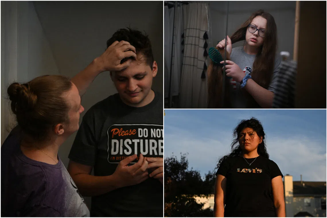 (Clockwise from left) Austin Smith and his mother, Katie Duncan and Stephanie Serrano are among young people using Wegovy for weight loss.