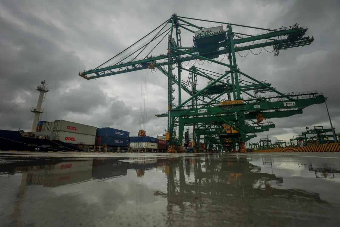 MPA said it would deploy patrols to monitor the waters off Tuas Port with oil spill response vessels on standby to deal with any oil slicks quickly. 