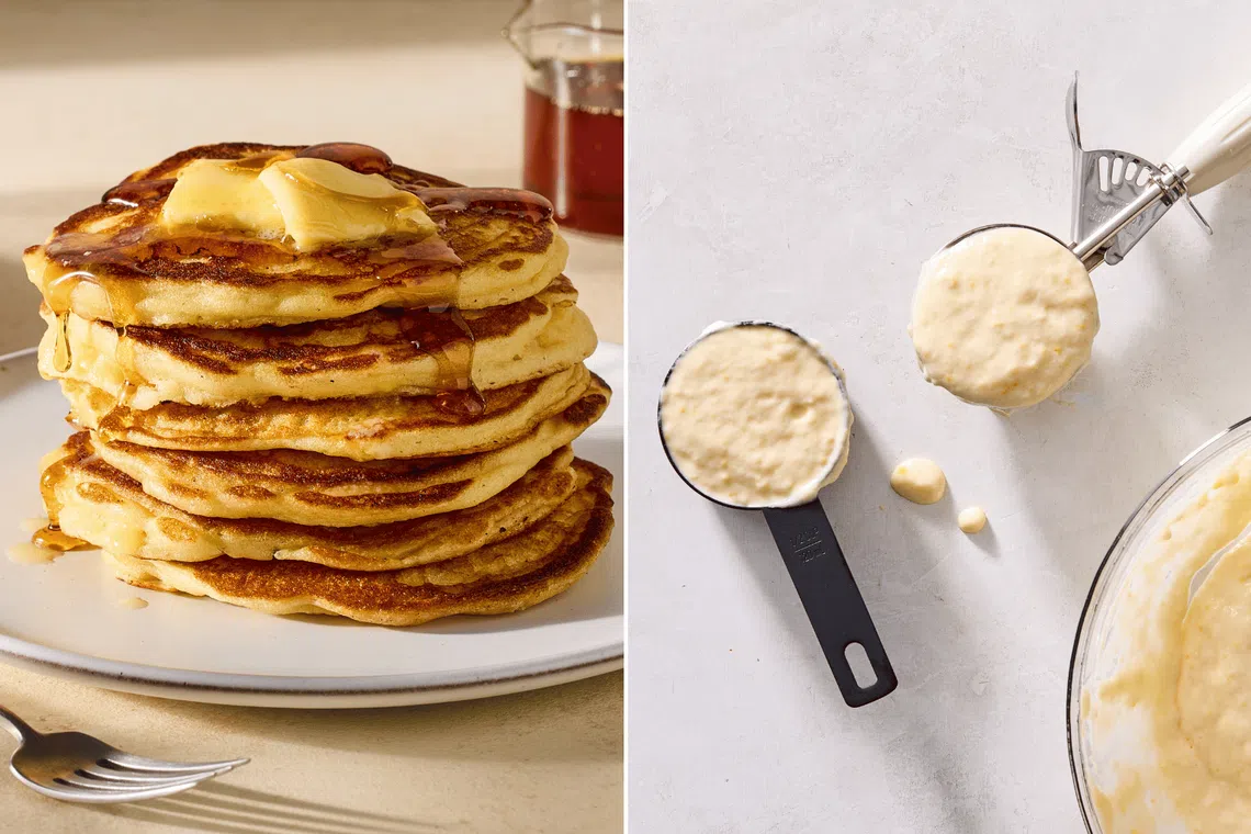 A golden stack of pancakes, slicked with butter is a perfect way to start the day.