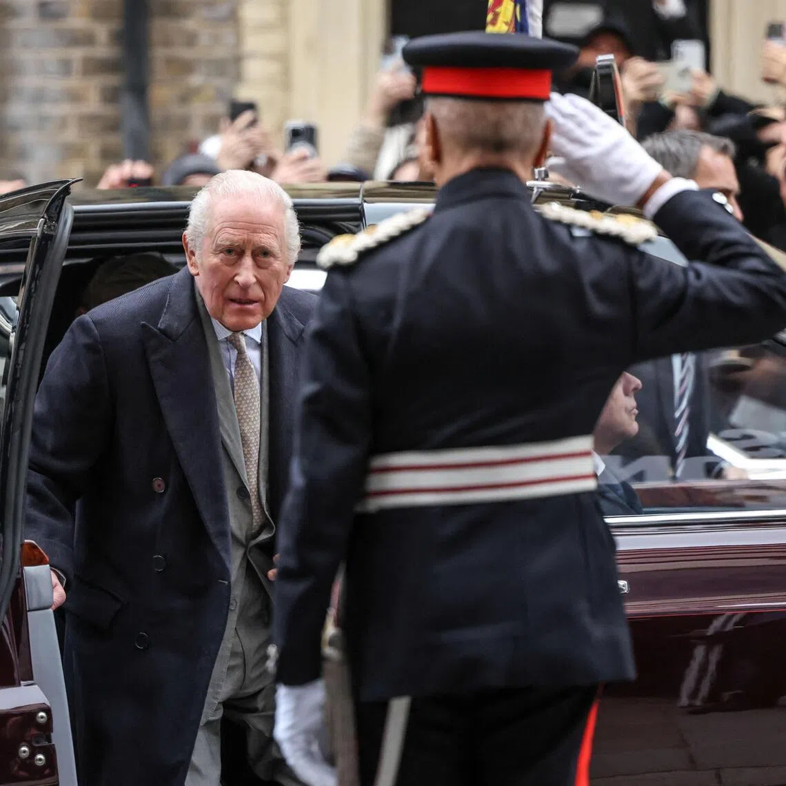 Britain's King Charles said "the law must take its course" when responding to the former prince's arrest.