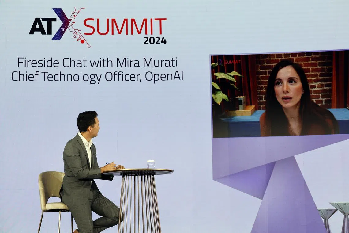 CMG20240530-KwongKC02/邝启聪/ 李娅宁/ATx Summit (Fireside Chat) : Mira Murati - Chief Technology Officer, OpenAI /Grand Ballroom, Capella Singapore	ATx Summit