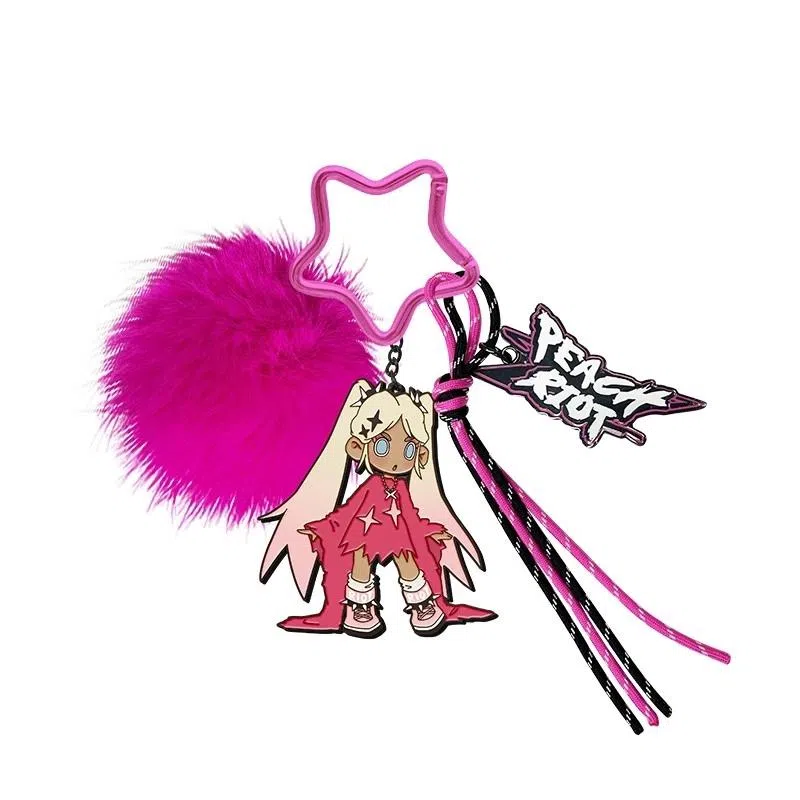 Pop Mart characters: Lil Peach Riot Loading! Series Keychain