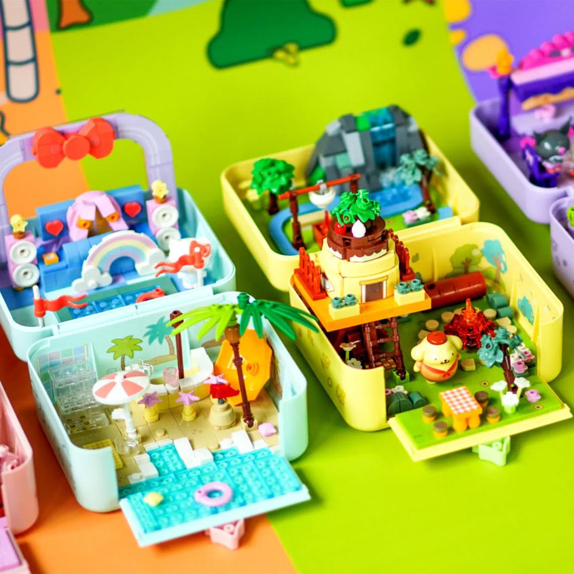 ecfun31 - Play Nation has launched Sanrio-themed miniature building block toy series.

PHOTO: PLAY NATION
