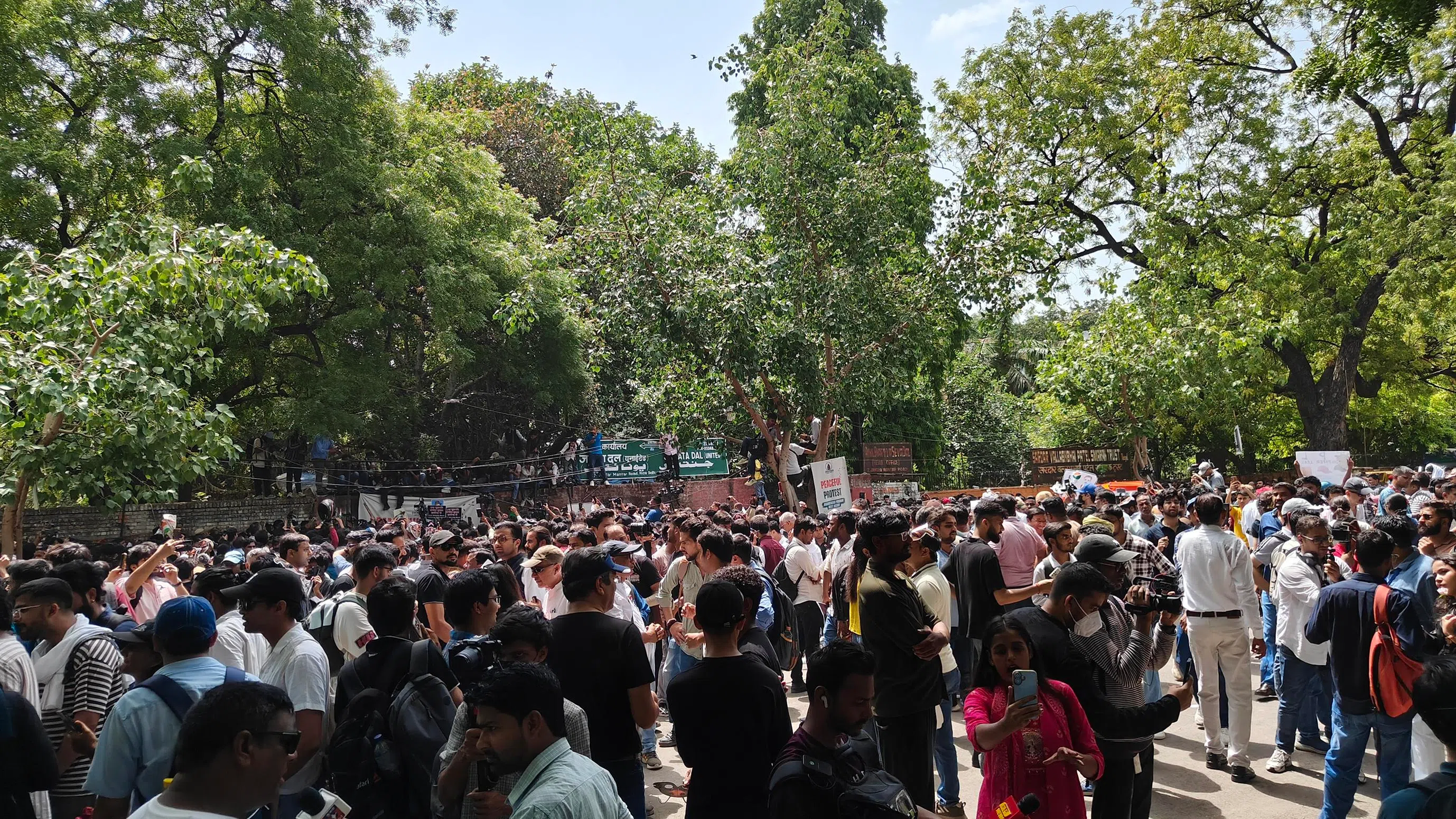 The June 6 event was the Cockroach Janata Party’s first major offline protest.
