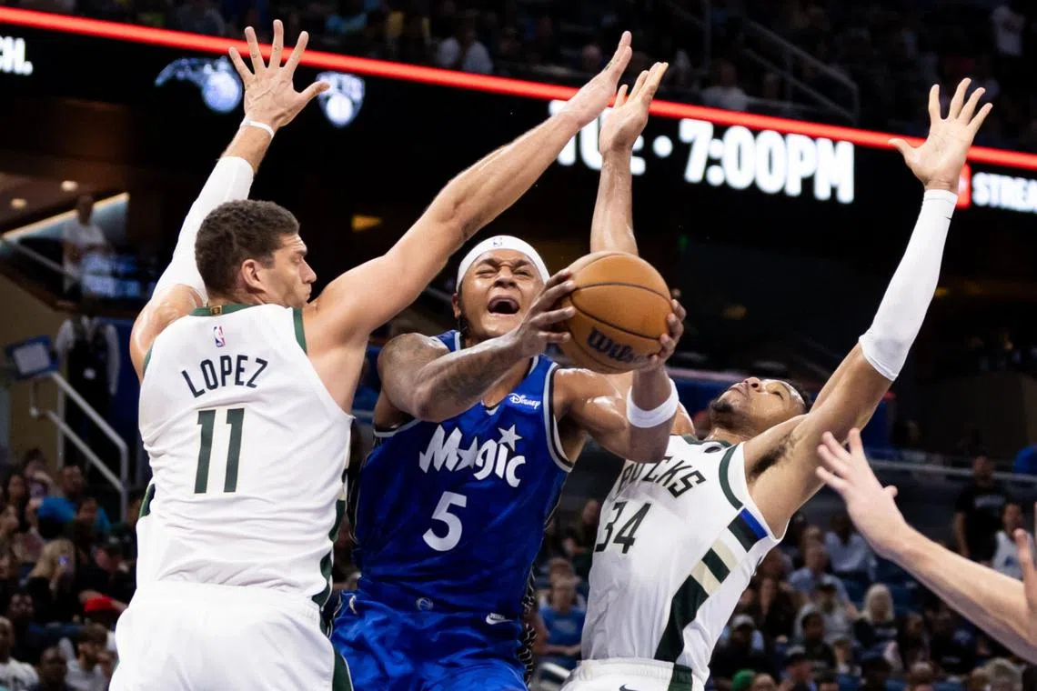 Orlando took the lead late in the first quarter and never looked back.