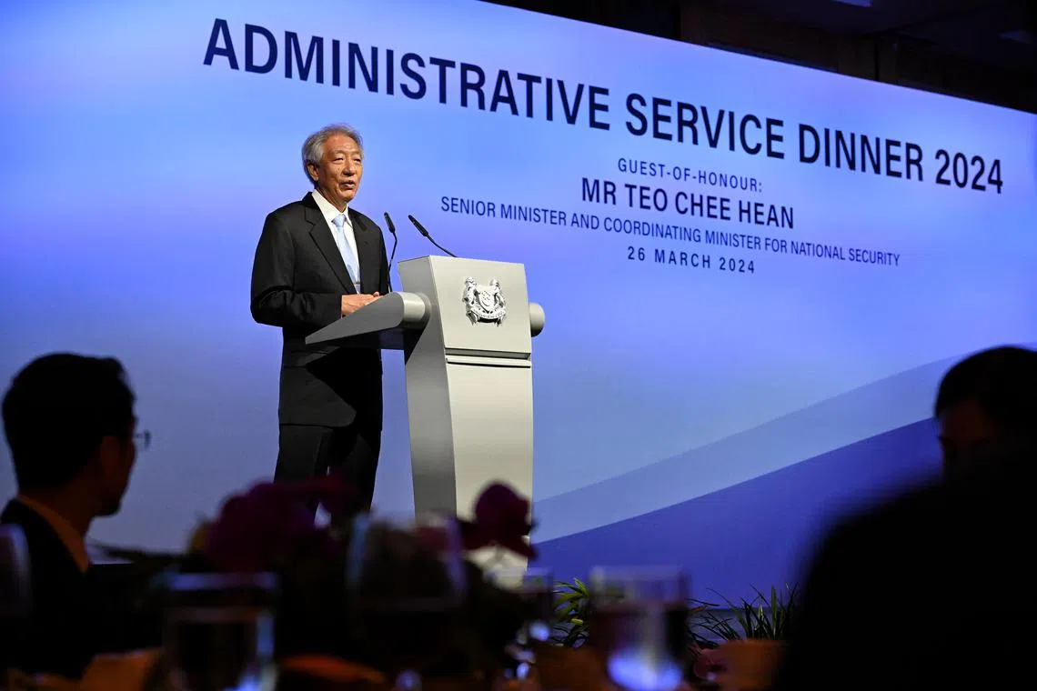 Senior Minister Teo Chee Hean called on the public service leadership to continue its strong partnership with the 4G.