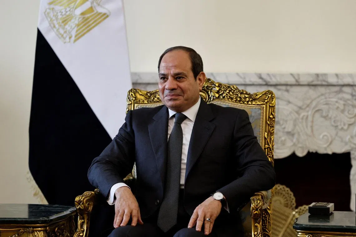 Egyptian president Abdel Fattah al-Sisi secured a third term in office, until 2030.