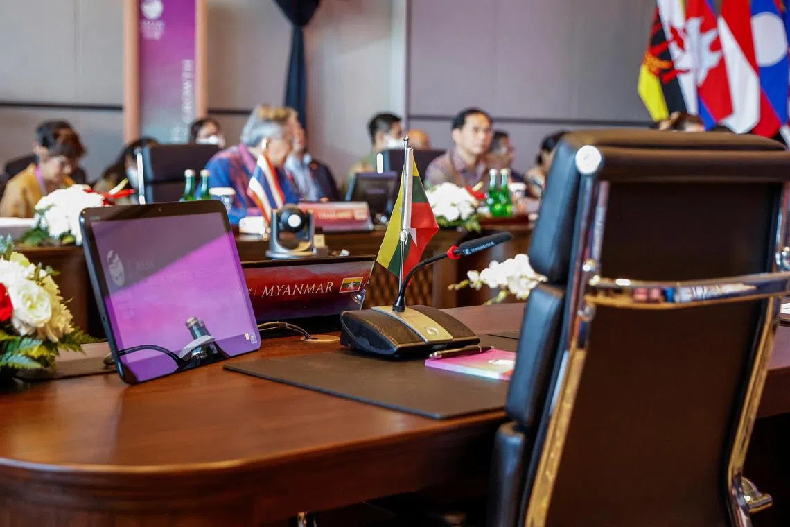 Myanmar is set to dominate a meeting of AForeign Ministers' Meeting ahead of the 42nd ASEAN Summit in Labuan Bajo, East Nusa Tenggara province, Indonesia, May 9, 2023. Mast Irham/Pool via REUTERS
