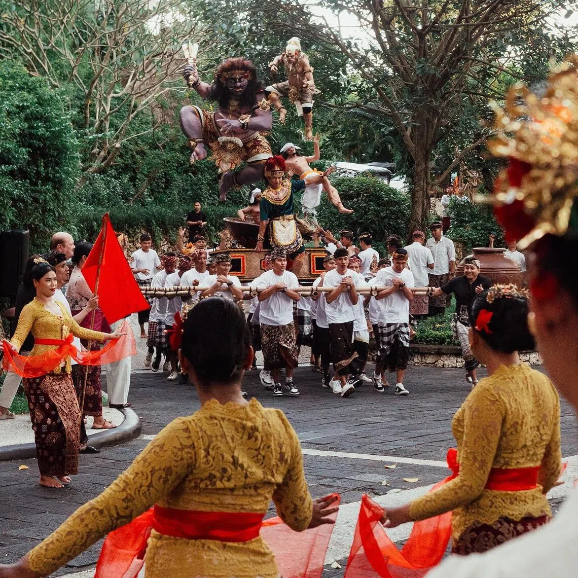 A dance performance held the day before Nyepi, the Balinese day of silence meant for meditation, self-reflection, and cleansing the island of evil spirits.