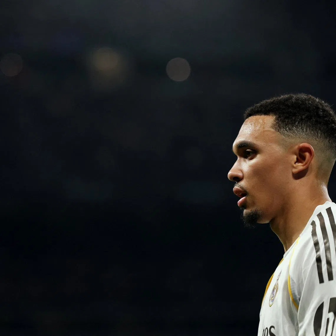 Soccer Football - UEFA Champions League - Play Off - Second Leg - Real Madrid v Benfica - Santiago Bernabeu, Madrid, Spain - February 25, 2026 Real Madrid's Trent Alexander-Arnold REUTERS/Violeta Santos Moura