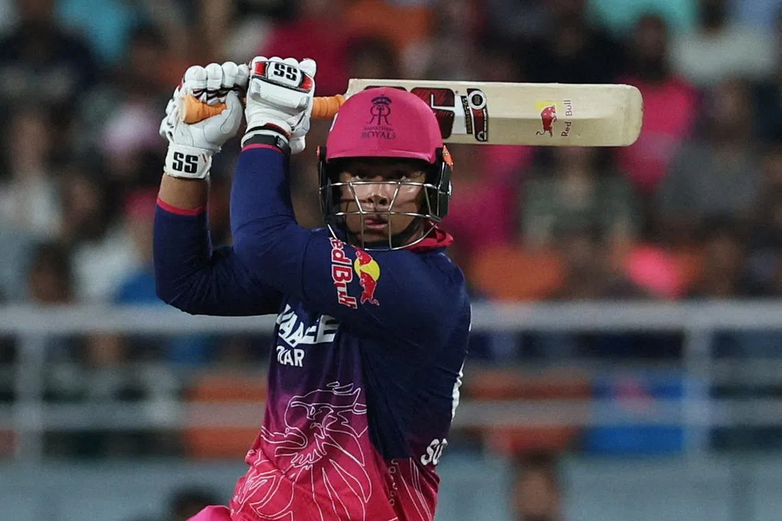 FILE PHOTO: Cricket - Indian Premier League - IPL - Qualifier 2 - Gujarat Titans v Rajasthan Royals - Maharaja Yadavindra Singh International Cricket Stadium, New Chandigarh, India - May 29, 2026  Rajasthan Royals' Vaibhav Sooryavanshi in action REUTERS/Francis Mascarenhas/File Photo
