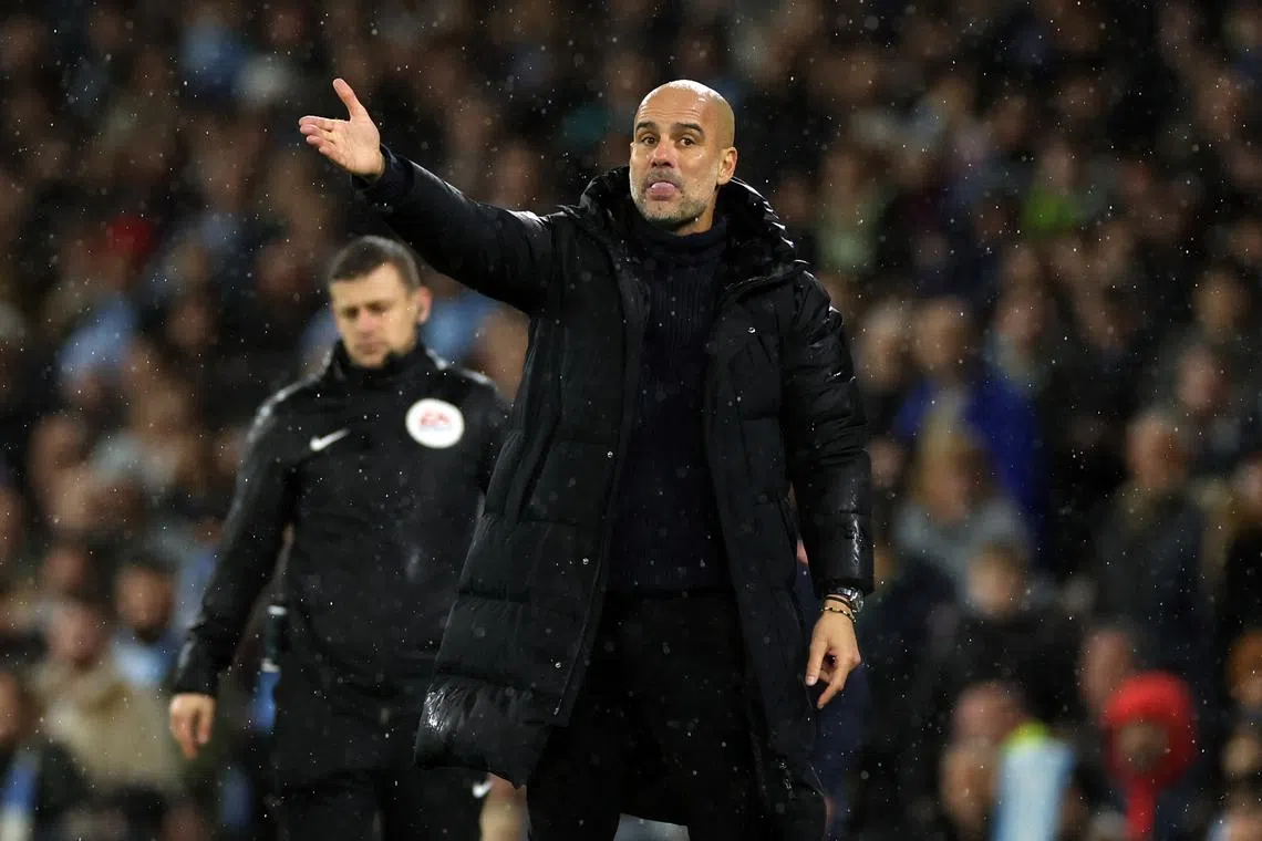 Although he is looking far ahead to the title race, Manchester City manager Pep Guardiola has also urged his players to take it one game at a time.
