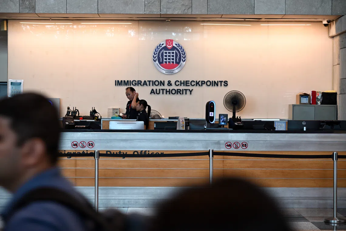 The man was convicted on three counts of failing to present his Singapore passport for examination upon arrival at immigration checkpoints in Singapore.