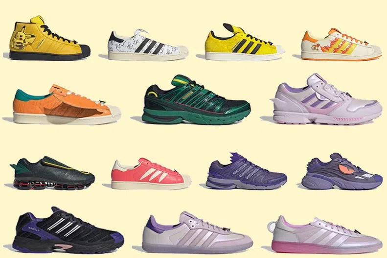 The limited edition Adidas-Pokemon collaboration features nine characters that adorn over 34 products.