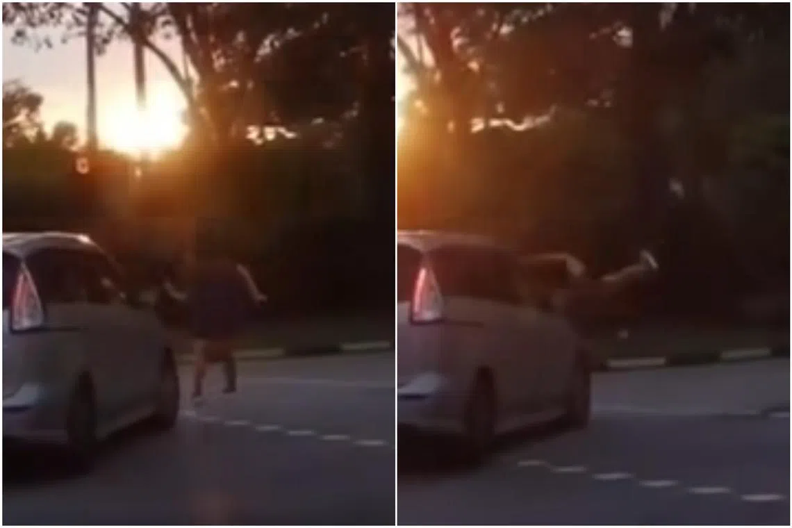 The police were alerted to the accident at the junction of Yuan Ching Road and Tah Ching Road at about 7.30am on Friday.