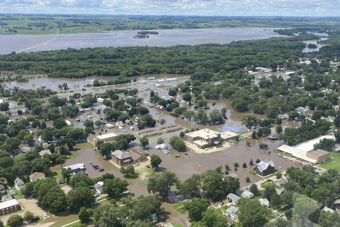 Flood warnings were in place for rivers in parts of Illinois, Iowa, Minnesota, Nebraska, South Dakota and Wisconsin.