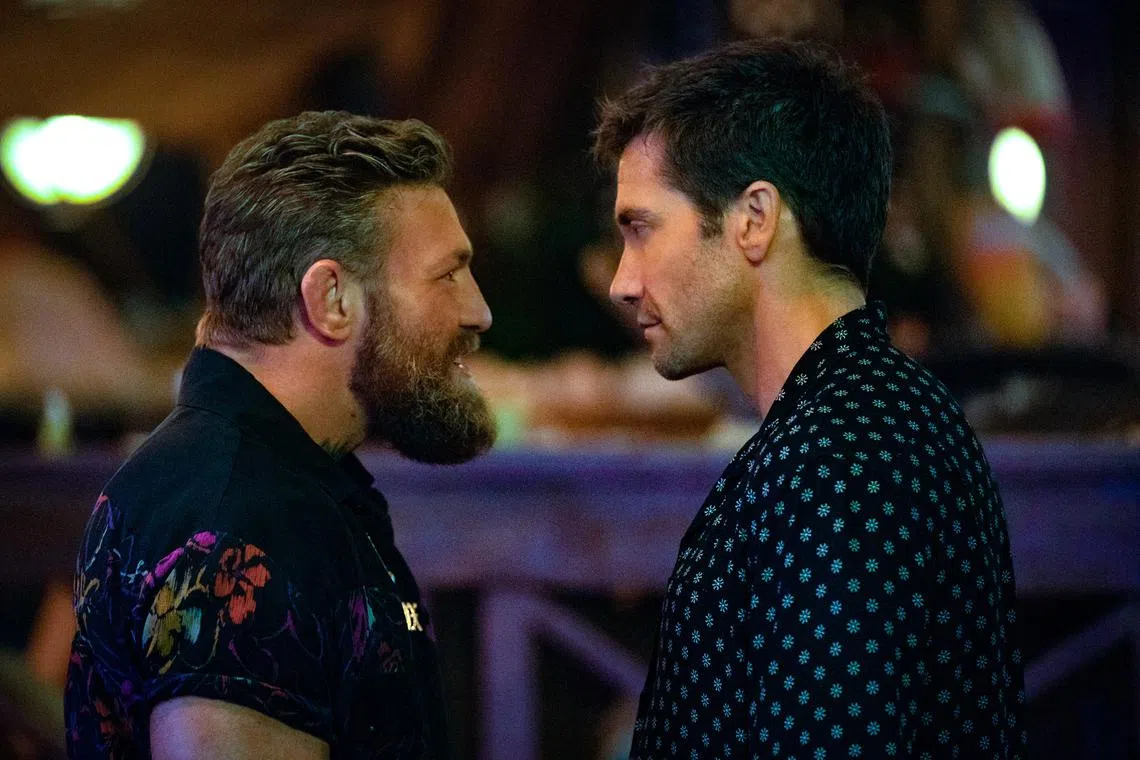djake22 - Conor McGregor (left) and Jake Gyllenhaal in Road House



Source/copyright: Prime Video